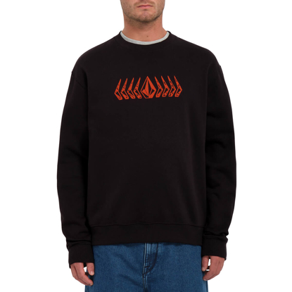VOLCOM WATANITE CREW PULLOVER BLACK S