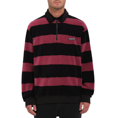 VOLCOM NEVERMINE CREW PULLOVER WINE S