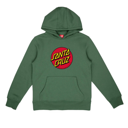 SANTA CRUZ YOUTH CLASSIC DOT HOOD SAGE 8-10