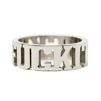 HUF FUCK IT RING SILVER UNI