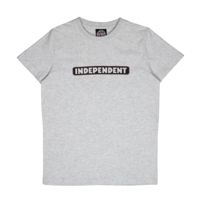 INDEPENDENT YOUTH BAR LOGO T-SHIRT ATHLETIC HEATHER 12-14