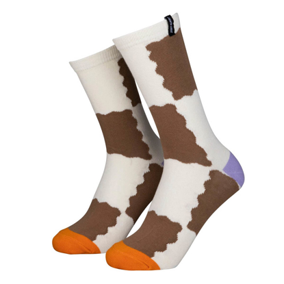 SANTA CRUZ CHECKERBOARD STRIP SOCKS BROWN CHECKERBOARD 4-7