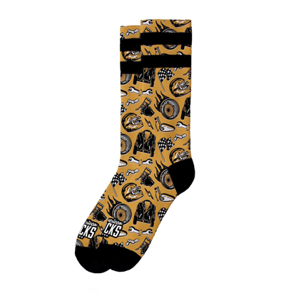 AMERICAN SOCKS CAFE RACER MID HIGH MULTI L/XL