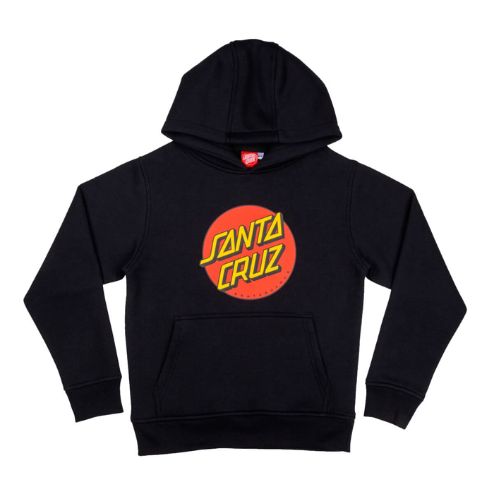 SANTA CRUZ YOUTH CLASSIC DOT HOOD BLACK 8-10