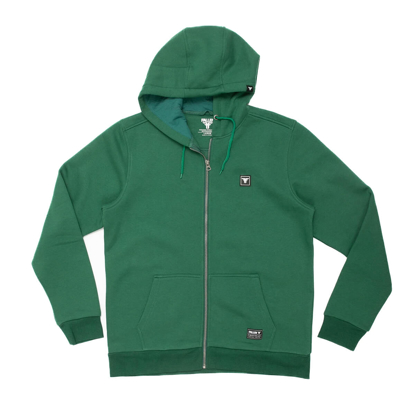 FALLEN ZIP HOODIE EMERALD GREEN/BLACK M