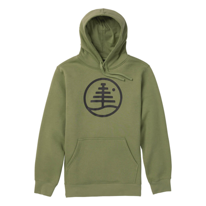 BURTON FAMILY TREE PULLOVER HOODIE FOREST MOSS M
