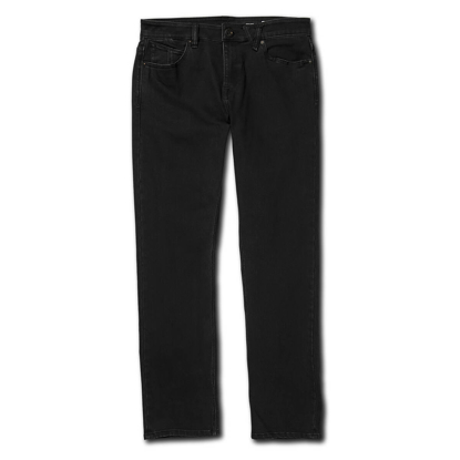 VOLCOM SOLVER DENIM PANTS BLACK OUT 32X32