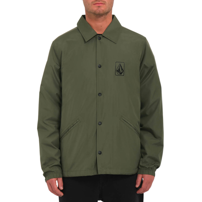 VOLCOM SKATE VITALS COACHES JACKET SQUADRON GREEN M