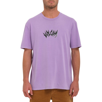 VOLCOM AMPLIFIED STONE WOWZER POLO T-SHIRT PAISLEY PURPLE M