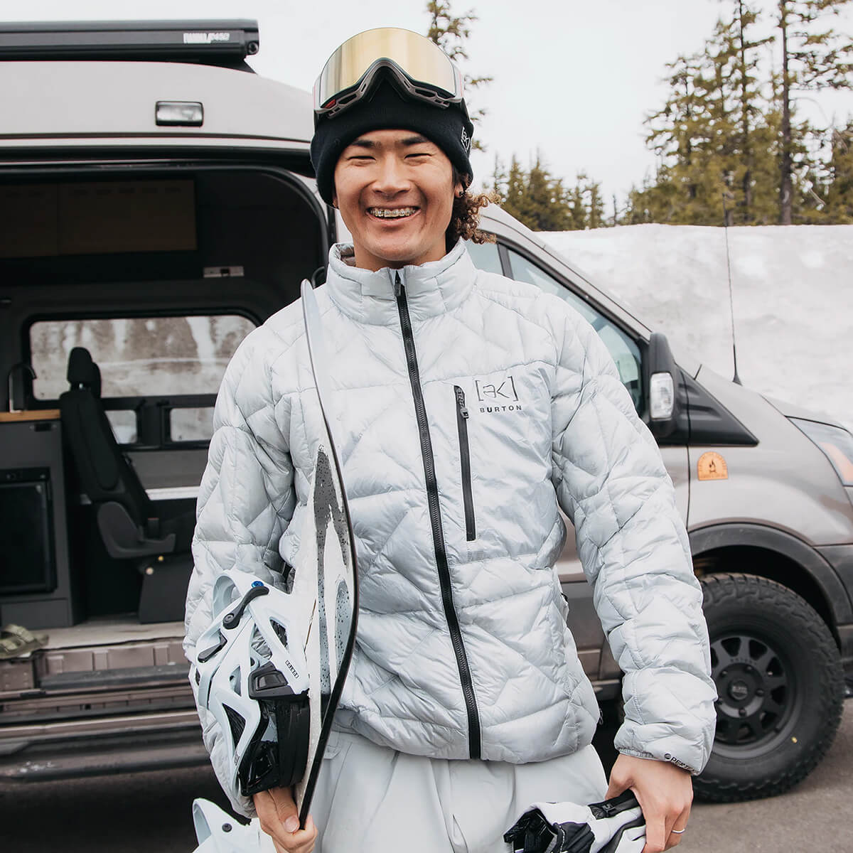 美品 BURTON AK457 LIGHT DOWN JACKET Gray BURTON [AK] BAKER DOWN JACKET | Obsession Shop