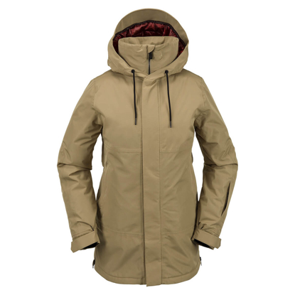 VOLCOM PAXSON 2L TDS INF PARKA W DARK KHAKI S