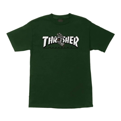 SANTA CRUZ THRASHER SCREAMING LOGO T-SHIRT FOREST S