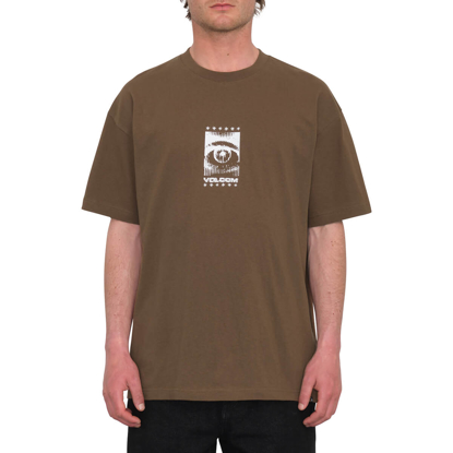 VOLCOM PRIMED LSE T-SHIRT DARK EARTH M
