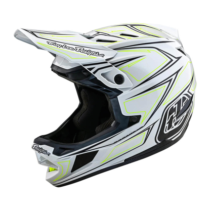 TROY LEE DESIGNS D4 COMPOSITE HELMET PINNED LIGHT GRAY M