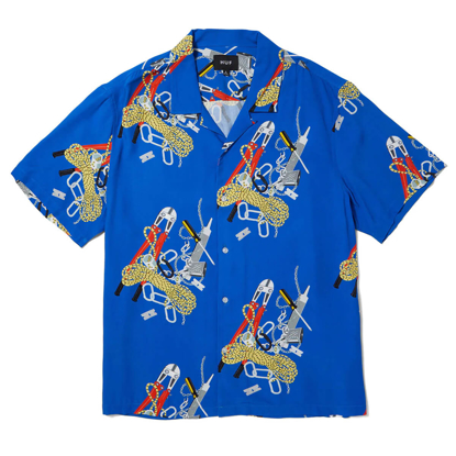 HUF SKIDROKYO S/S RESORT SHIRT ROYAL M