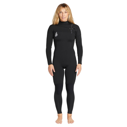 VOLCOM 3/2MM CHEST ZIP FULLSUIT W BLACK 6