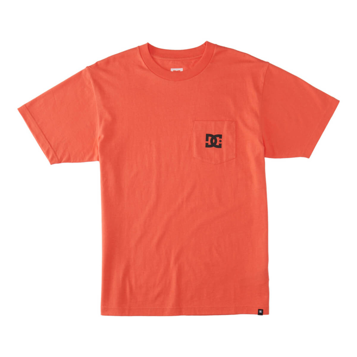 DC DC STAR POCKET T-SHIRT HOT CORAL L