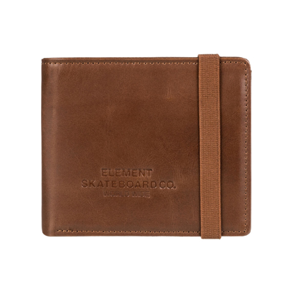 ELEMENT STRAPPER LEATHER WALLET BROWN UNI