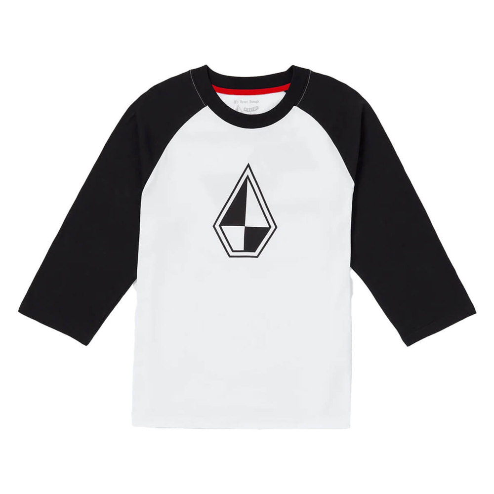 VOLCOM SCHROFF X VOLCOM 3/4 RAGLAN WHITE L