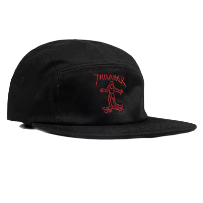 THRASHER MAGAZINE GONZ 5 PANEL HAT BLACK UNI