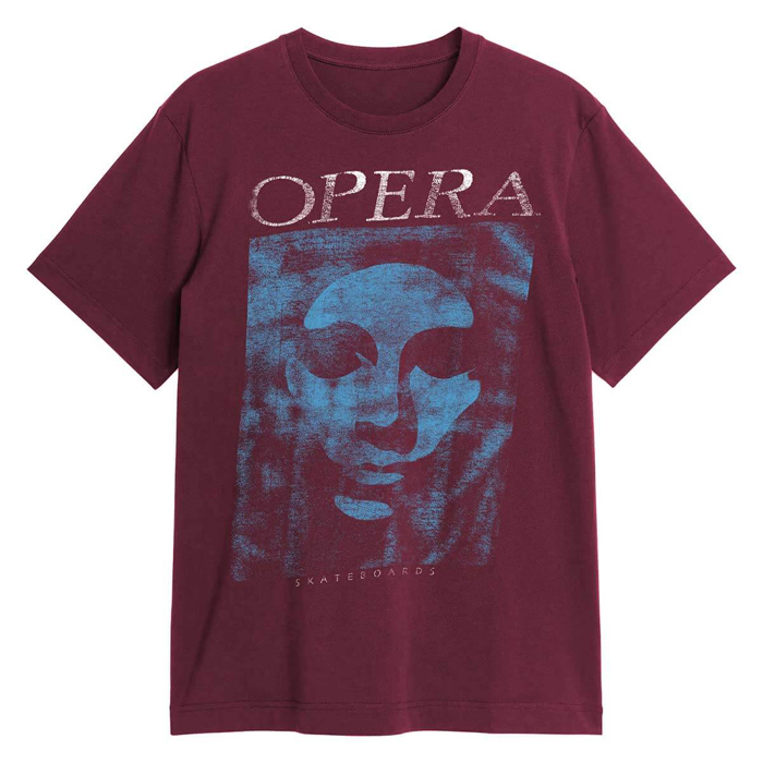 OPERA MASK VINTAGE T-SHIRT DARK MAROON M