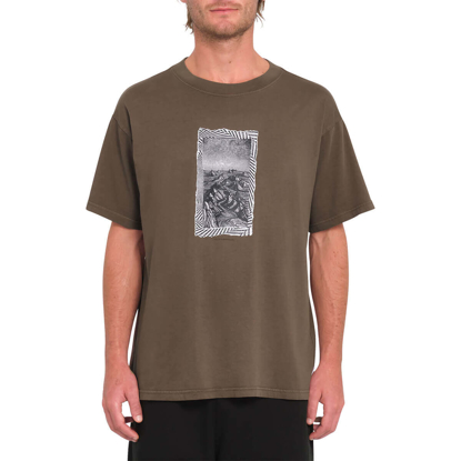 VOLCOM TT B IGUCHI VALLEY T-SHIRT DARK EARTH L