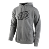TROY LEE DESIGNS CROPPED BADGE PULLOVER HOODIE GUNMETAL HEATHER S