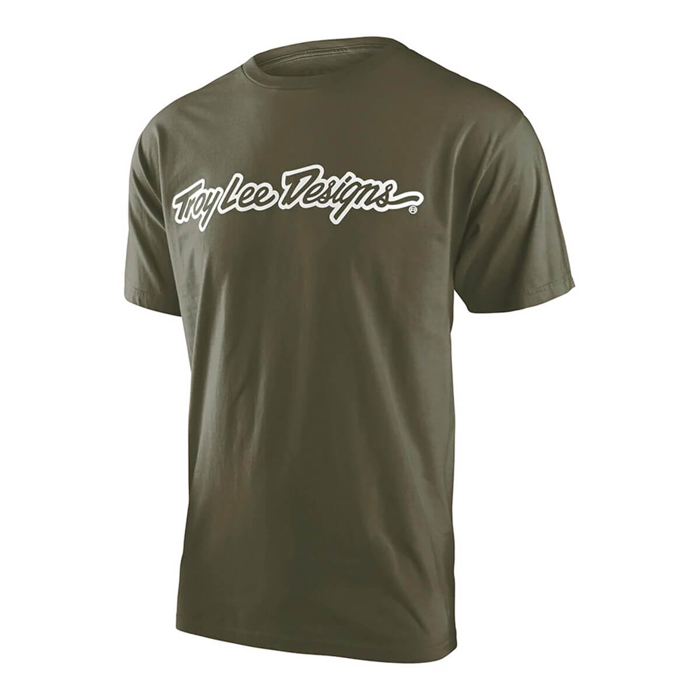 TROY LEE DESIGNS SIGNATURE T-SHIRT MILITARY GREEN M