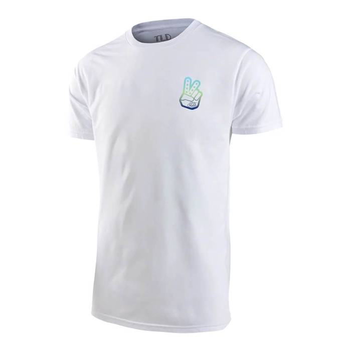 TROY LEE DESIGNS PEACE OUT T-SHIRT WHITE / BLUE S