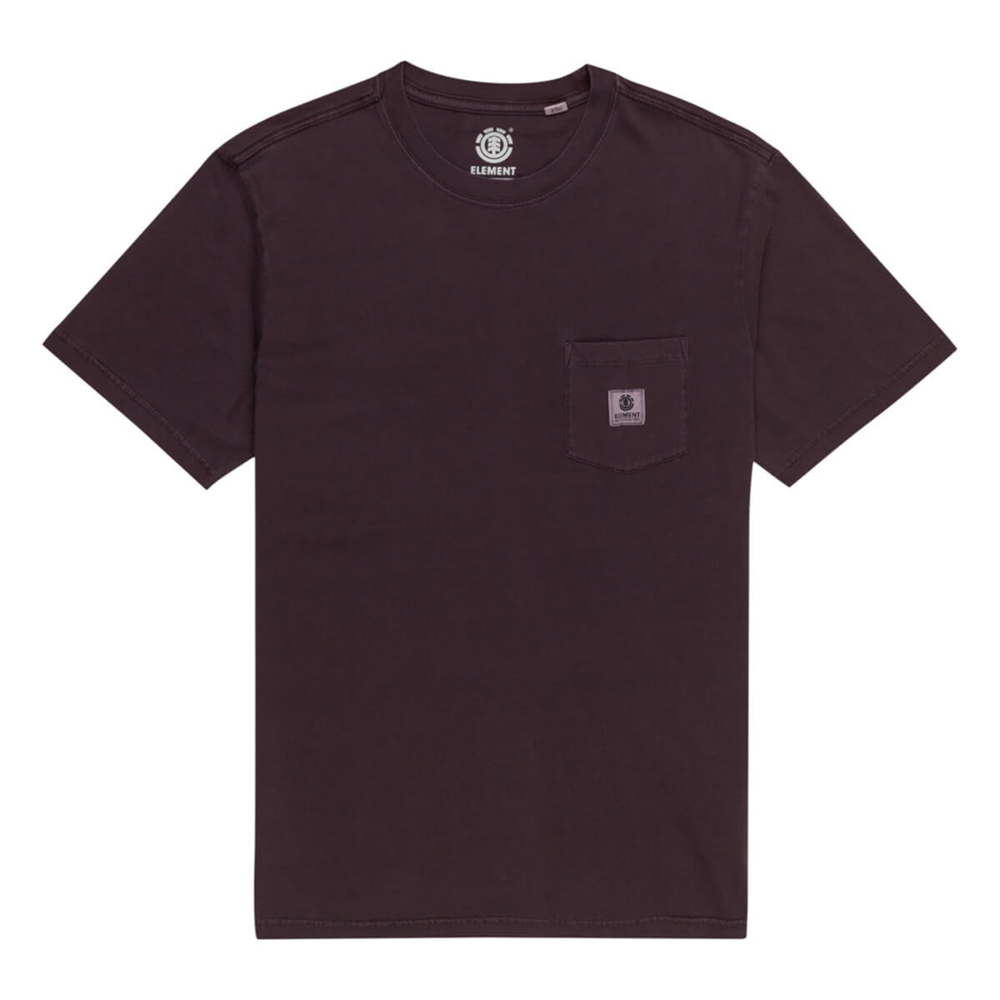 ELEMENT BASIC POCKET PIGMENT T-SHIRT PLUM PERFECT M