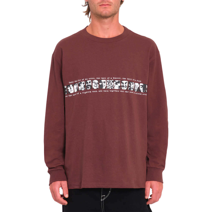 VOLCOM SKATE VITALS REMY LONG SLEEVE 2 MERLOT M