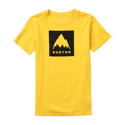 BURTON KIDS' CLASSIC HIGH MOUNTAIN SHORT SLEEVE T-SHIRT GOLDENROD M