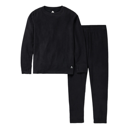 BURTON KIDS' HEAVYWEIGHT FLEECE SET TRUE BLACK S