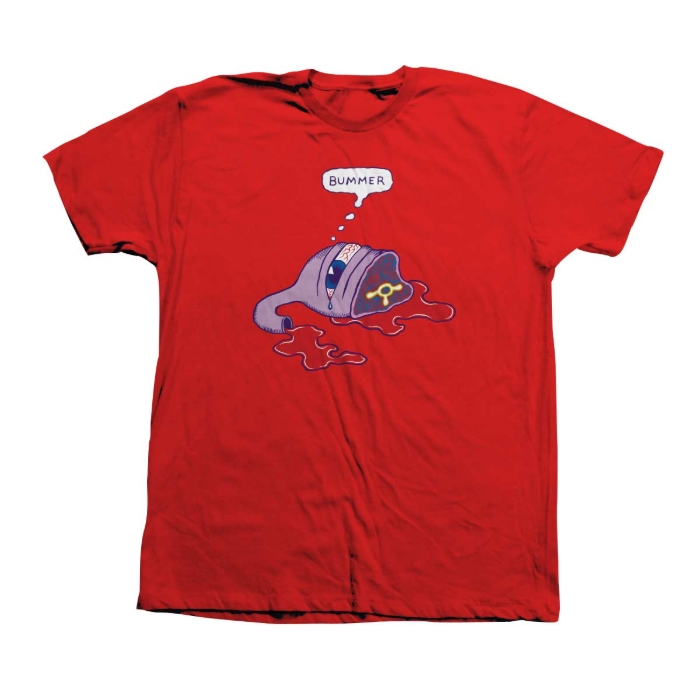 TOY MACHINE BUMMER T-SHIRT RED L