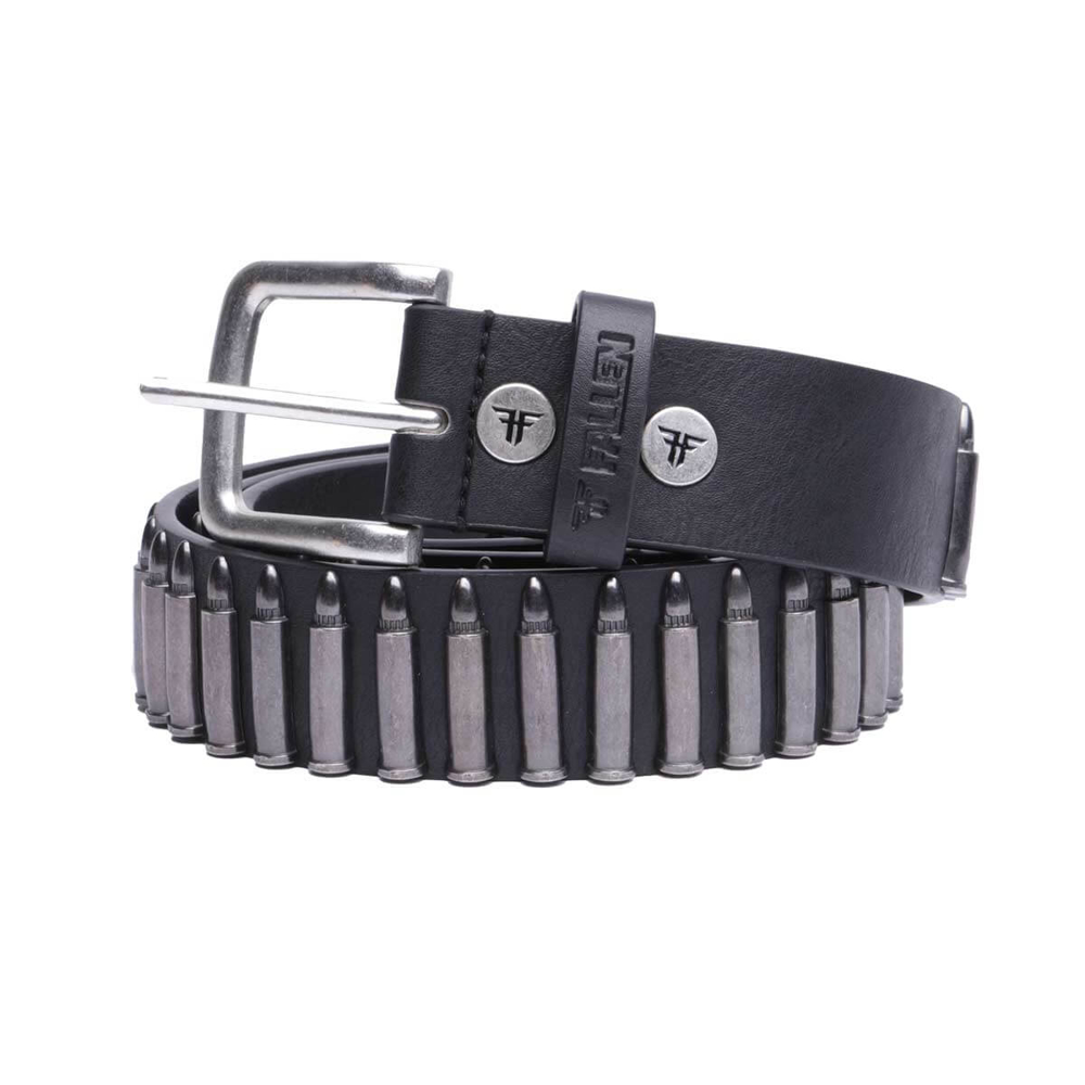 FALLEN BULLET BELT BLACK/SILVER XL