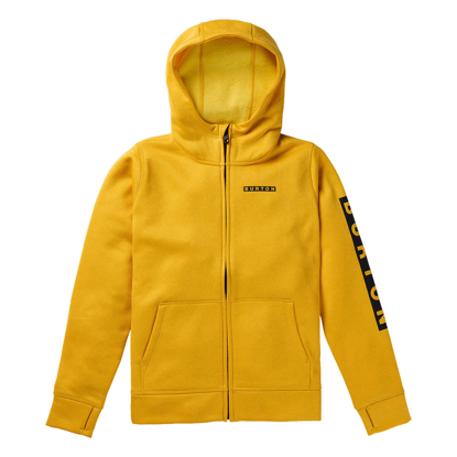 BURTON KIDS' OAK FULL-ZIP GOLDENROD HEATHER S