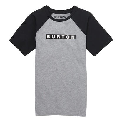 BURTON KIDS' VAULT SHORT SLEEVE T-SHIRT GRAY HEATHER XL