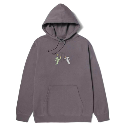 HUF SONG PULLOVER HOODIE LIGHT PLUM S