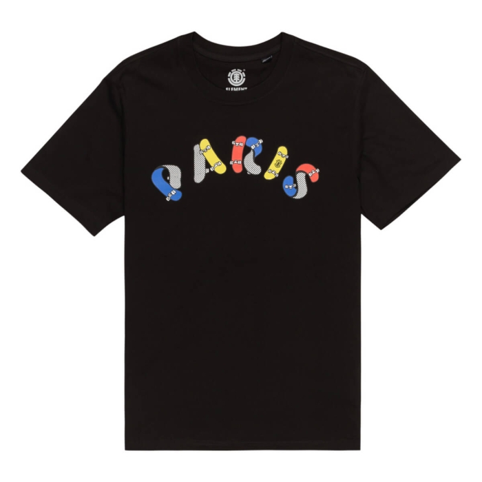 ELEMENT TWISTED DECKS T-SHIRT FLINT BLACK L