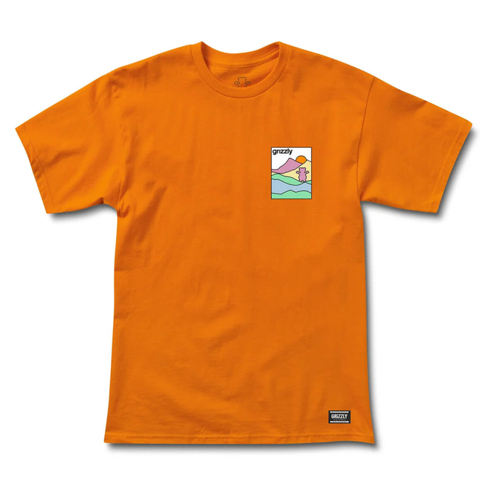 GRIZZLY GRIPTAPE ACID HIKE T-SHIRT ORANGE L