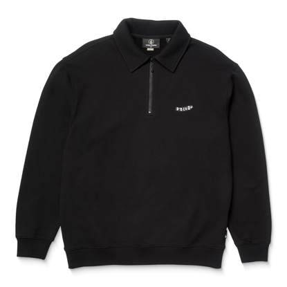 VOLCOM NEVERMINE TERRY CREW BLACK L