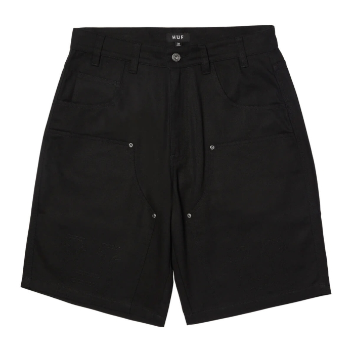 HUF CLASSIC H DOUBLE KNEE WORK SHORT BLACK 36