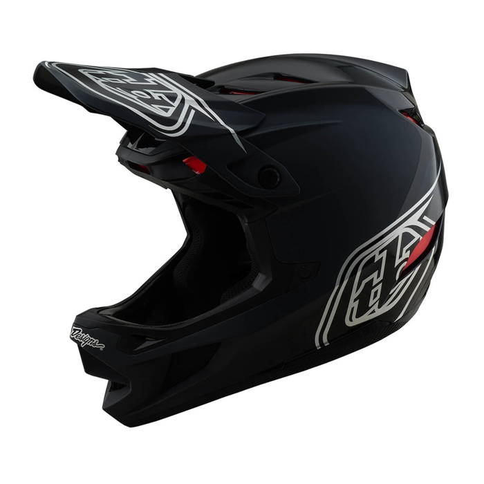TROY LEE DESIGNS D4 POLYACRYLITE HELMET SHADOW BLACK XL