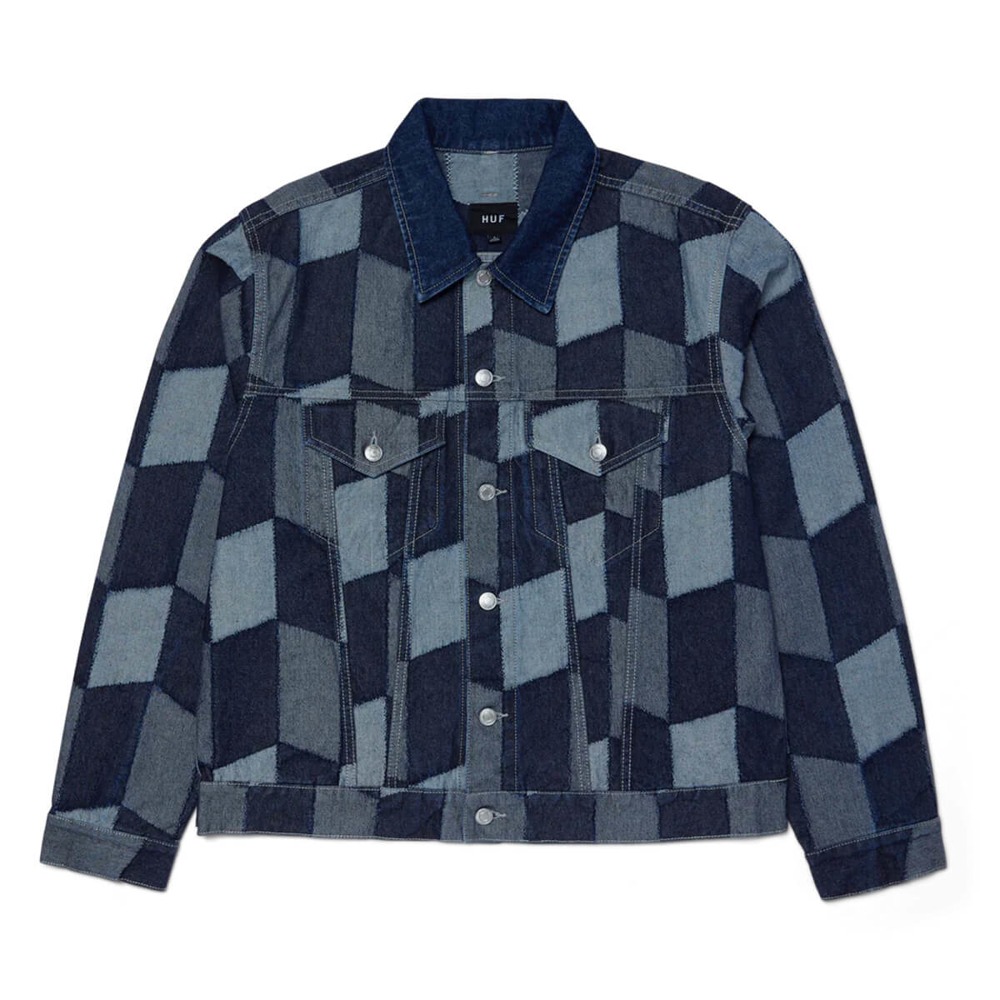 HUF PATCHWORK DENIM JACKET DENIM M
