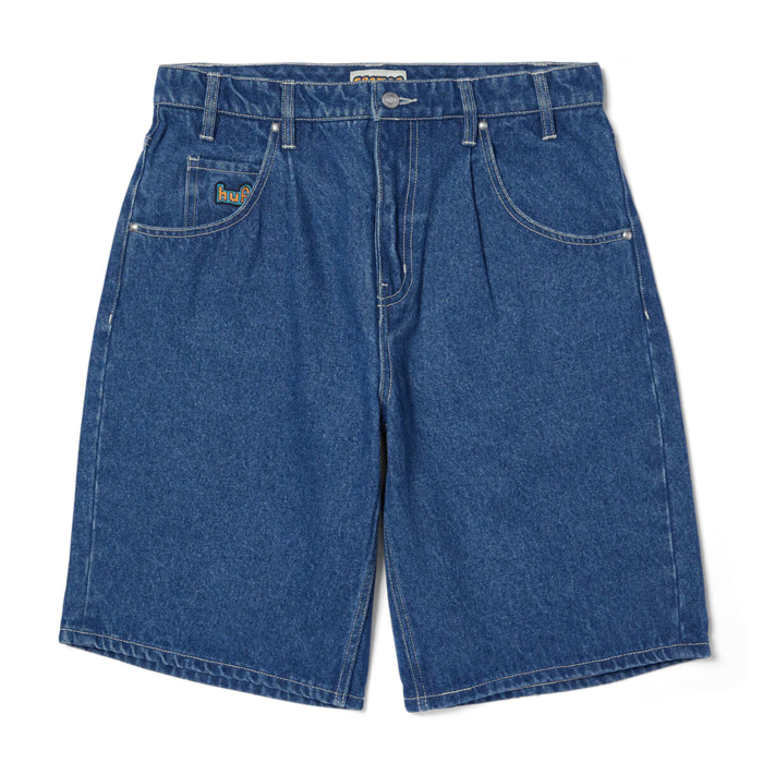 HUF CROMER SHORT STONE WASH INDIGO 38