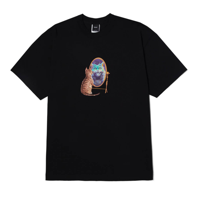 HUF MIRROR T-SHIRT BLACK M