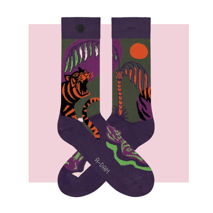 ADAM GREEN-JUNGLE SOCKS ASSORTED 41 - 46