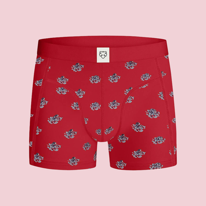ADAM RED-OCTOPUS BOXER BRIEFS ASSORTED XL