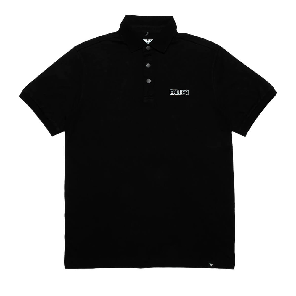 FALLEN POLO OVERSIZE T-SHIRT BLACK/WHITE XL