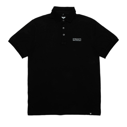 FALLEN POLO OVERSIZE T-SHIRT BLACK/WHITE XL